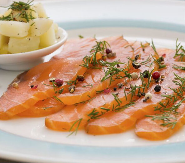 Assiette de Saumon Gravlax